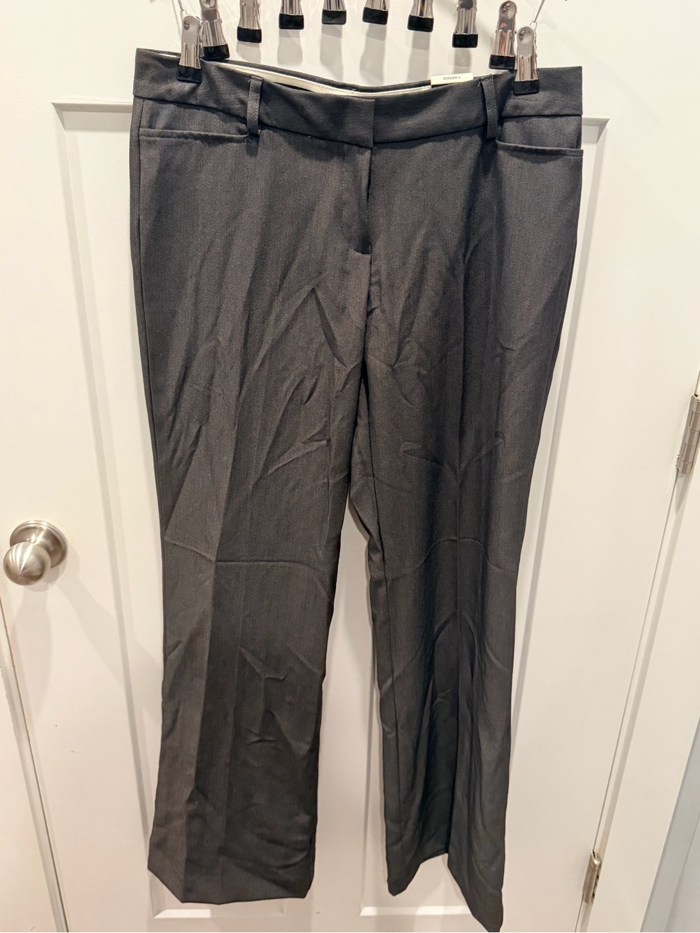 NWT Apostrophe Courtney Dark Gray Curvy Bootcut Dress Pants 6